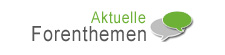 Aktuelle Forenthemen